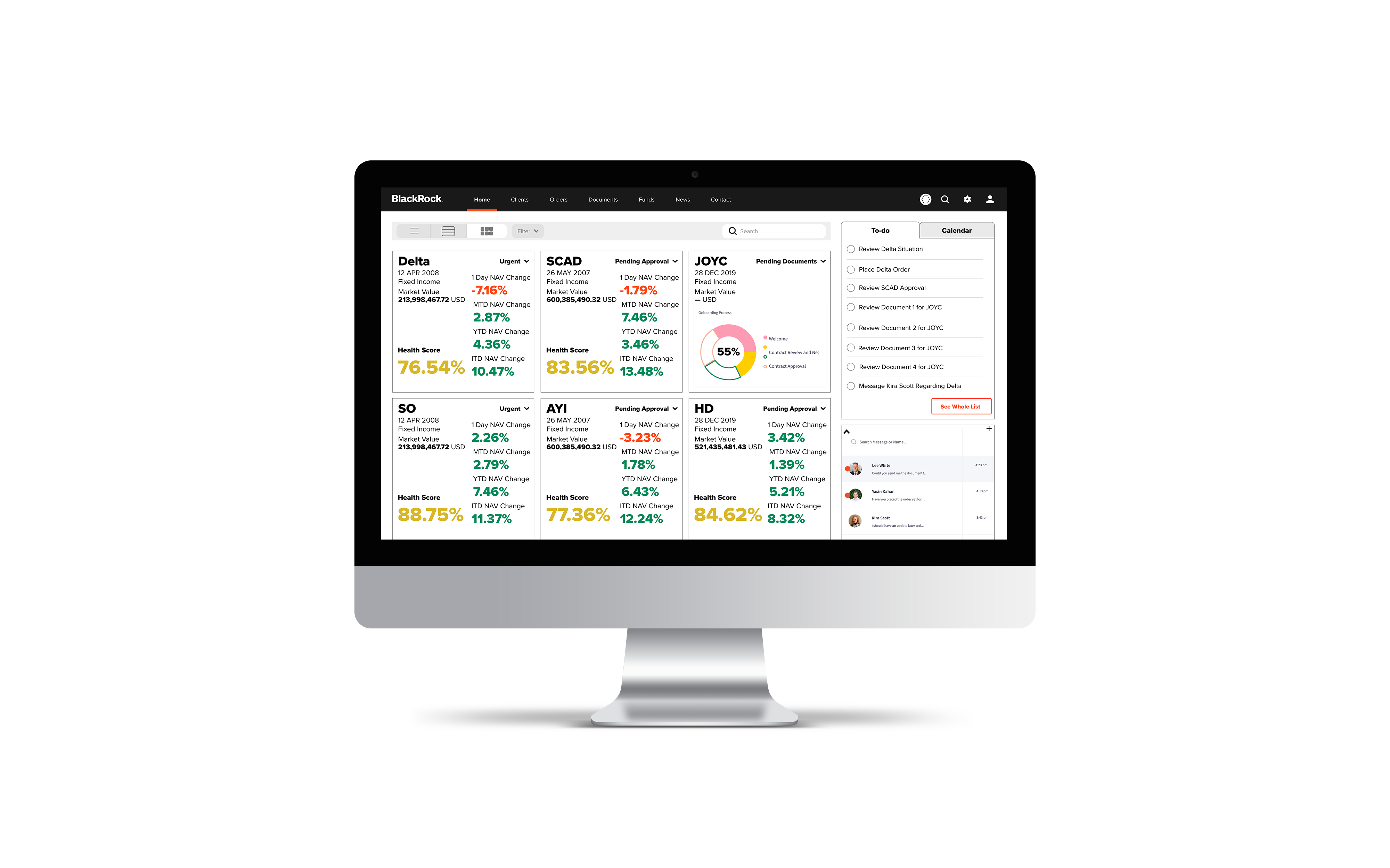 BlackRock One secondary desktop homepage