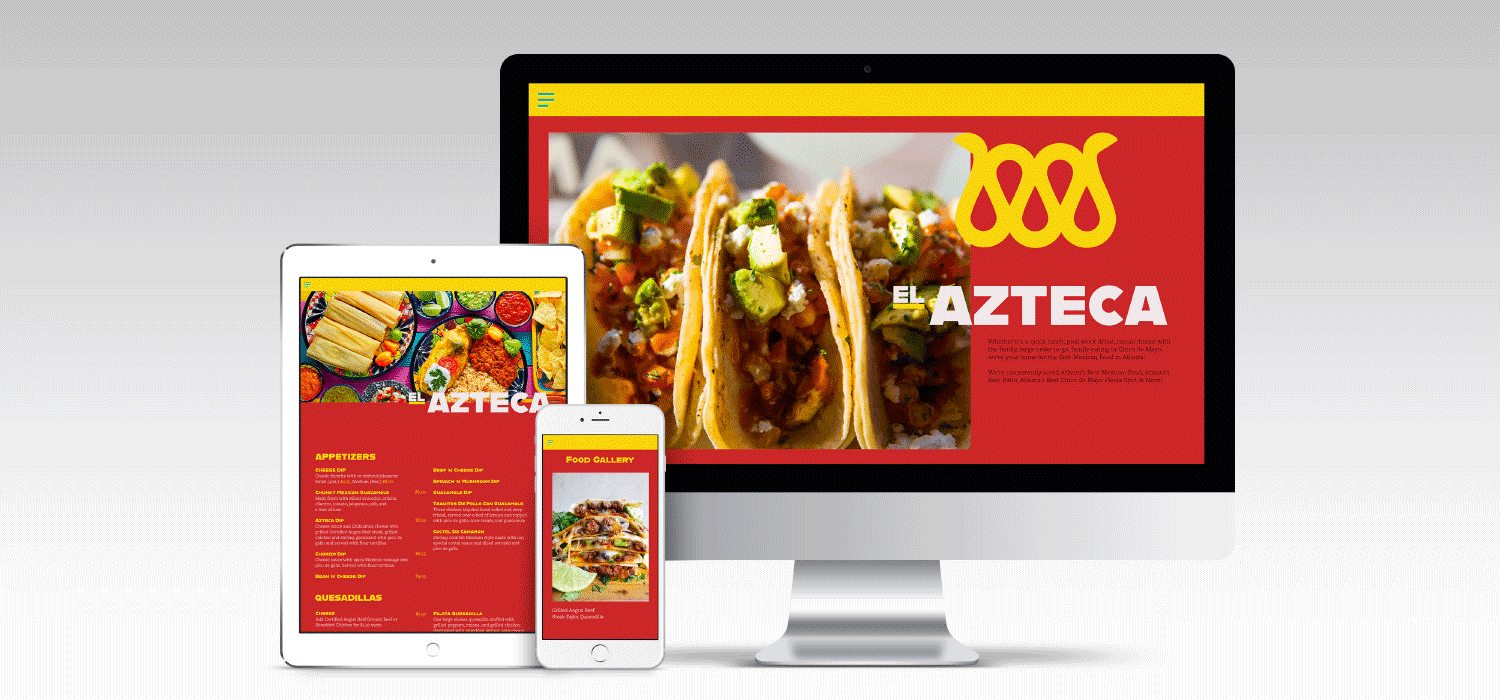 El Azteca website update
