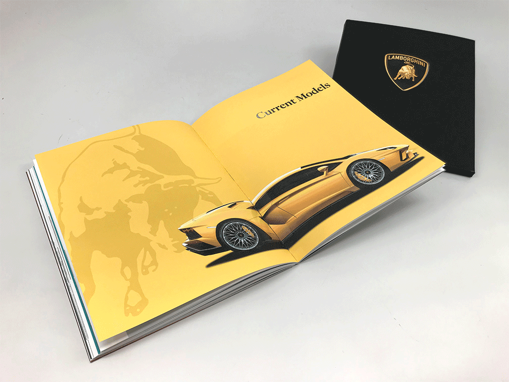 Lamborghini book chapter opening spread