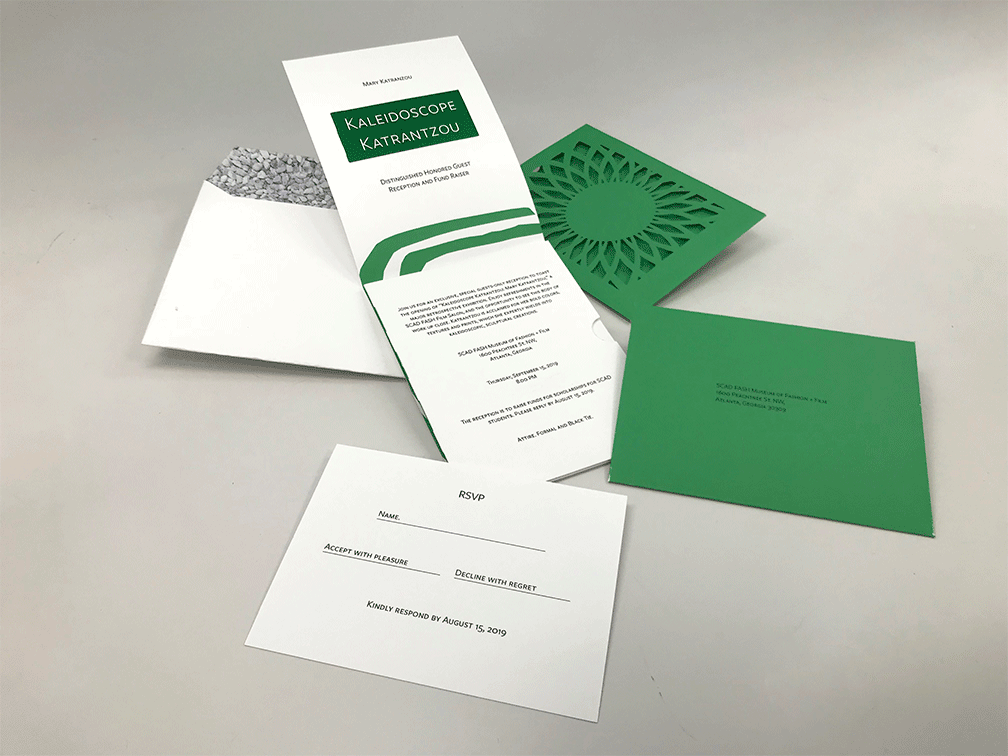 SCAD FASH invitation full spread