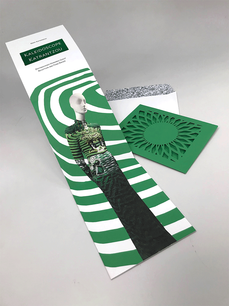 SCAD FASH invitation fully open